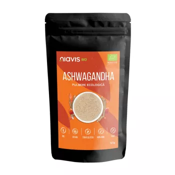 Ashwagandha pulbere ecologica/BIO (125 grame), Niavis Ashwagandha pulbere ecologica/BIO (125 grame), Niavis