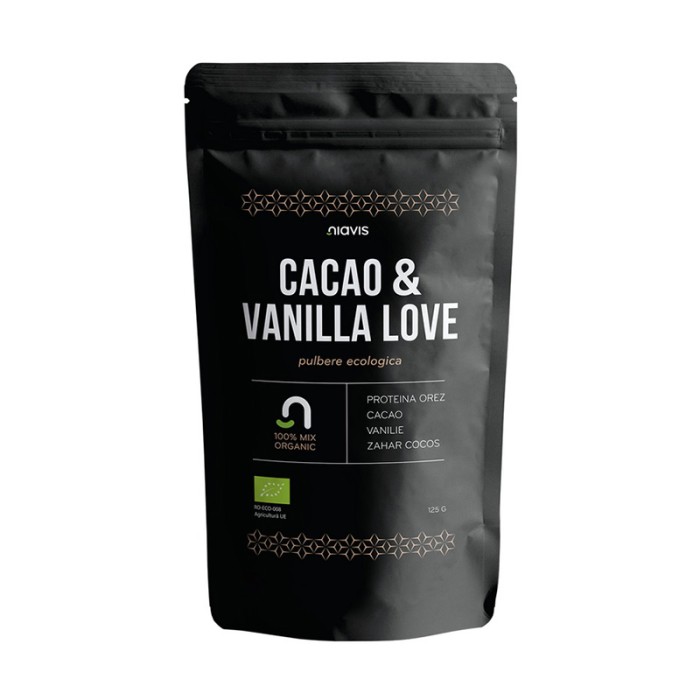 Cacao & Vanilla Love - Mix ecologic (125 grame), Niavis Cacao & Vanilla Love - Mix ecologic (125 grame), Niavis