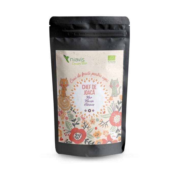 Ceai pentru copii ecologic/BIO "Chef de Joaca" (50 grame), Niavis Ceai pentru copii ecologic/BIO "Chef de Joaca" (50 grame), Niavis