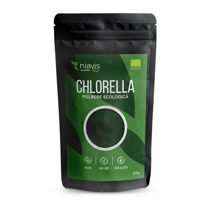 Chlorella pulbere ecologica/BIO (125 grame), Niavis