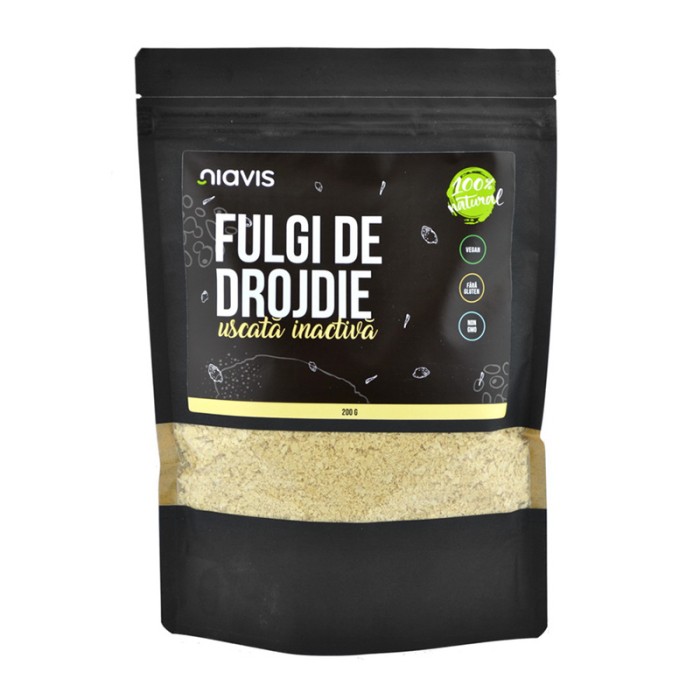 Fulgi de drojdie uscata inactiva (200 grame), Niavis Fulgi de drojdie uscata inactiva (200 grame), Niavis