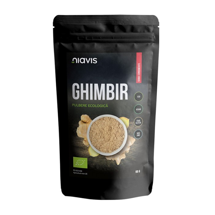 Ghimbir pulbere ecologica/BIO (60 grame), Niavis