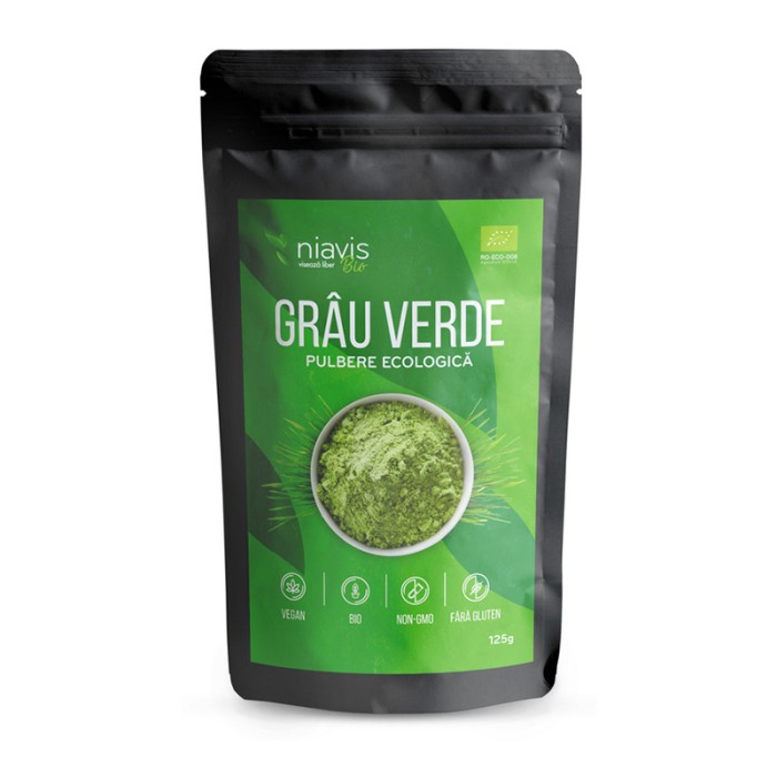 Grau verde pulbere ecologica/BIO (125 grame), Niavis