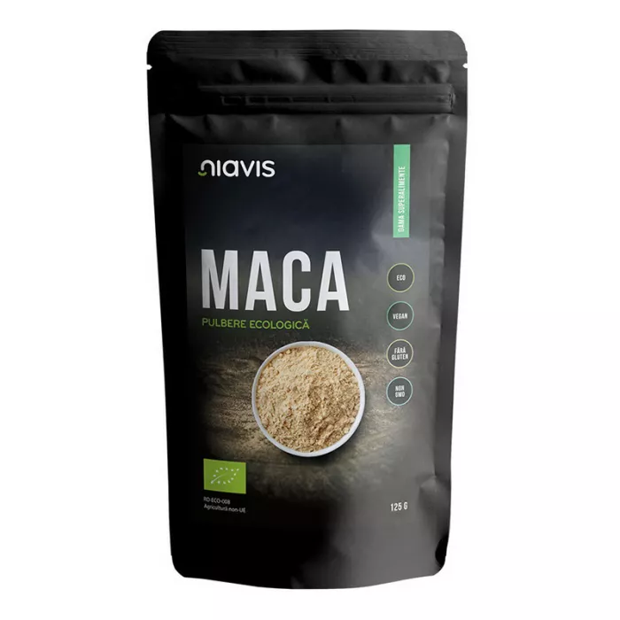 Maca pulbere ecologica/BIO (125 grame), Niavis Maca pulbere ecologica/BIO (125 grame), Niavis