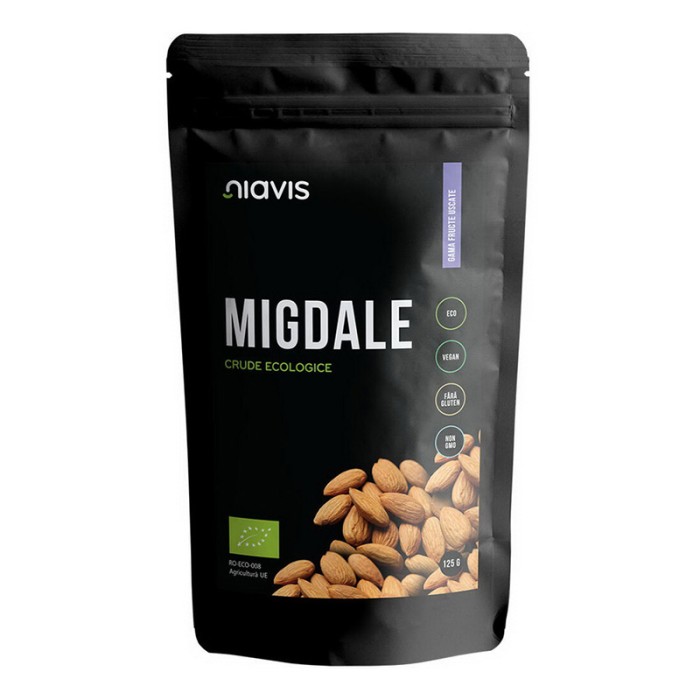 Migdale crude ecologice/BIO (125 grame), Niavis
