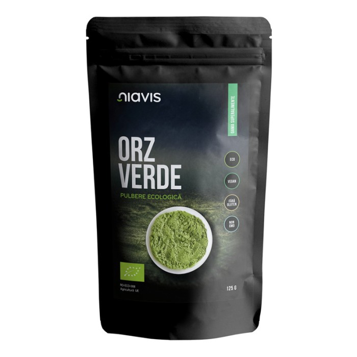Orz verde pulbere ecologica/BIO (125 grame), Niavis Orz verde pulbere ecologica/BIO (125 grame), Niavis