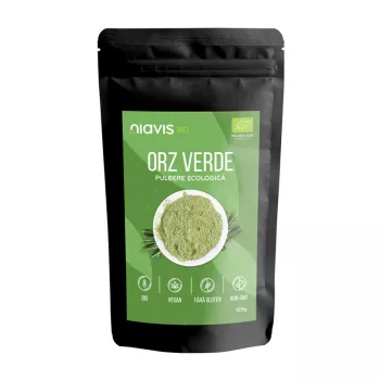 Orz verde pulbere ecologica/BIO (125 grame), Niavis Orz verde pulbere ecologica/BIO (125 grame), Niavis