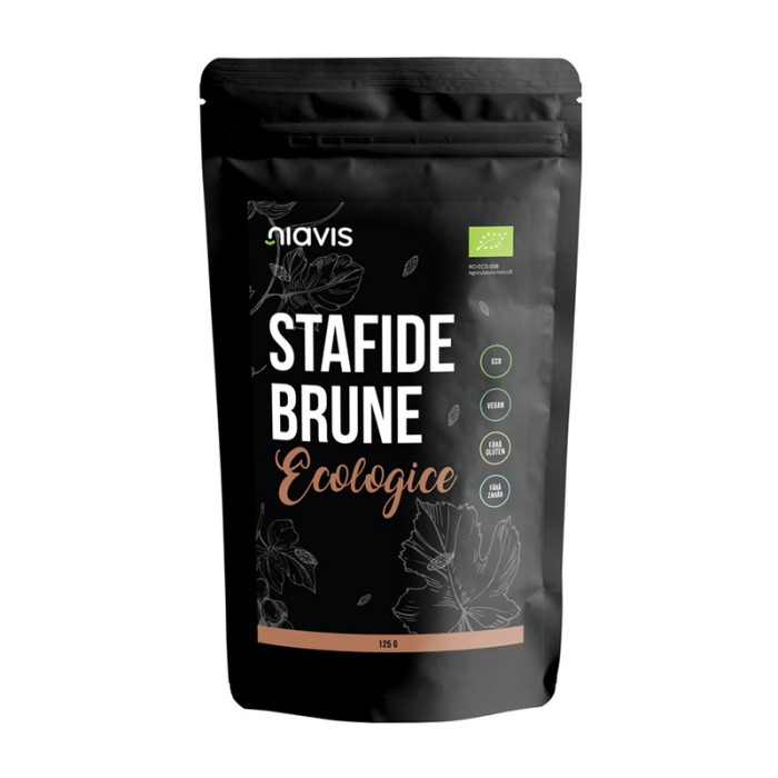 Stafide brune ecologice/BIO (125 grame), Niavis
