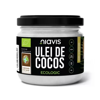 Ulei de cocos extra virgin ecologic/BIO (200g/220ml), Niavis Ulei de cocos extra virgin ecologic/BIO (200g/220ml), Niavis