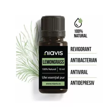 Ulei esential de lemongrass (10 ml), Niavis Ulei esential de lemongrass (10 ml), Niavis