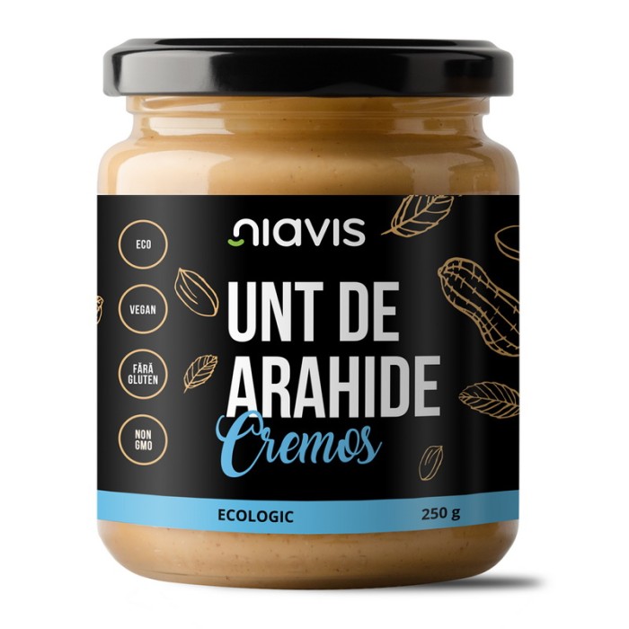 Unt de arahide cremos ecologic/BIO (250 grame), Niavis Unt de arahide cremos ecologic/BIO (250 grame), Niavis
