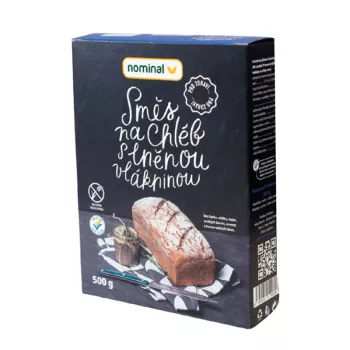Mix pentru paine cu fibre de in fara gluten (500 grame), Nominal Mix pentru paine cu fibre de in fara gluten (500 grame), Nominal