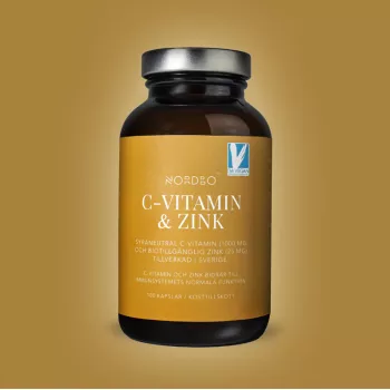 Vitamina C si Zinc Vegan (100 capsule), Nordbo