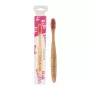 Periuta de dinti din bambus pentru copii, roz, Nordics