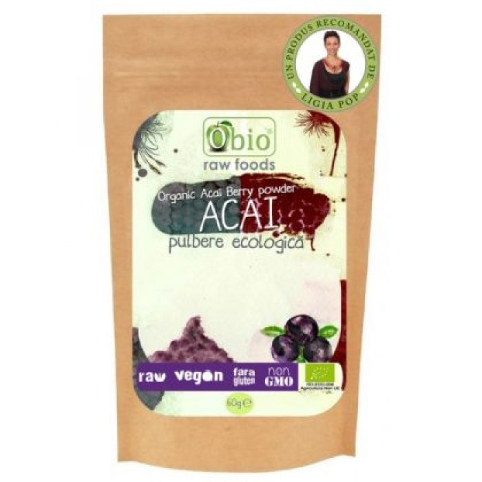 Acai pulbere bio (60 grame) Acai pulbere bio (60 grame)