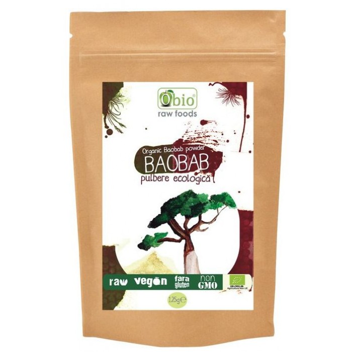 Baobab pulbere raw (125 grame) Baobab pulbere raw (125 grame)