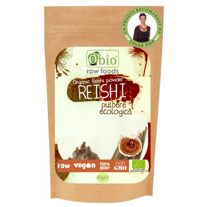 Reishi pulbere raw (60 grame) Reishi pulbere raw (60 grame)