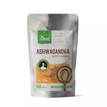 Ashwagandha pulbere eco (125 grame), Obio
