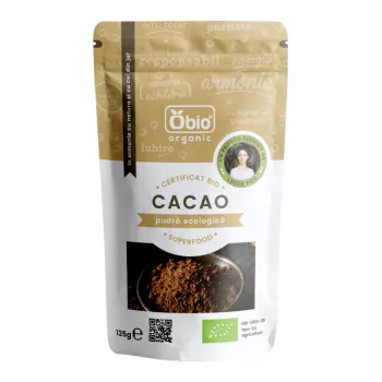 Cacao pudra raw eco (125 grame), Obio