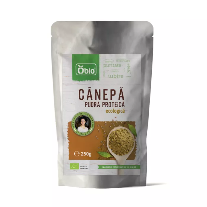 Proteina de canepa raw bio (250 grame) Proteina de canepa raw bio (250 grame)
