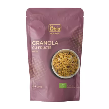 Granola cu fructe bio (200 grame), Obio Granola cu fructe bio (200 grame), Obio