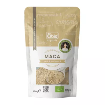 Maca pudra ecologica (250 grame), Obio
