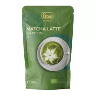 Matcha latte cu cocos bio (125 grame), Obio Matcha latte cu cocos bio (125 grame), Obio