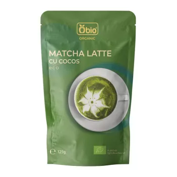 Matcha latte cu cocos bio (125 grame), Obio