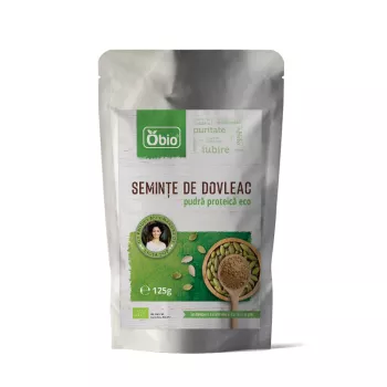 Pudra proteica din seminte de dovleac eco (125 grame), Obio