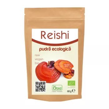 Reishi pulbere eco (60 grame), Obio