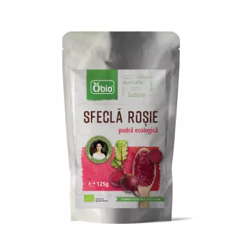 Sfecla rosie pudra eco (125 grame), Obio