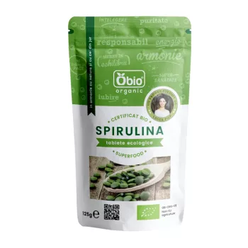 Spirulina tablete bio 125 grame (250 tablete), Obio