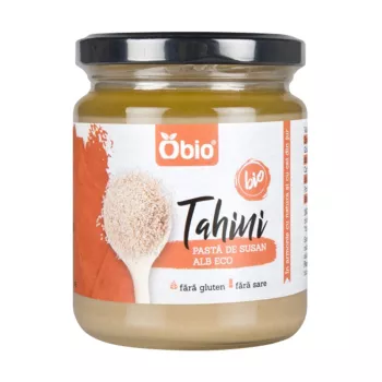 Tahini pasta din susan alb eco (250 grame), Obio Tahini pasta din susan alb eco (250 grame), Obio