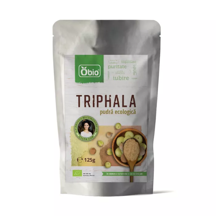 Triphala pulbere raw bio (125 grame) Triphala pulbere raw bio (125 grame)