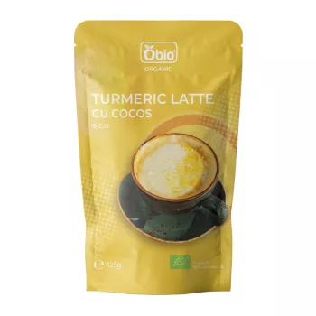 Turmeric latte cu cocos bio (125 grame), Obio