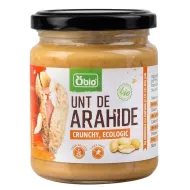 Crema tartinabila de arahide crunchy bio (250 grame), Obio