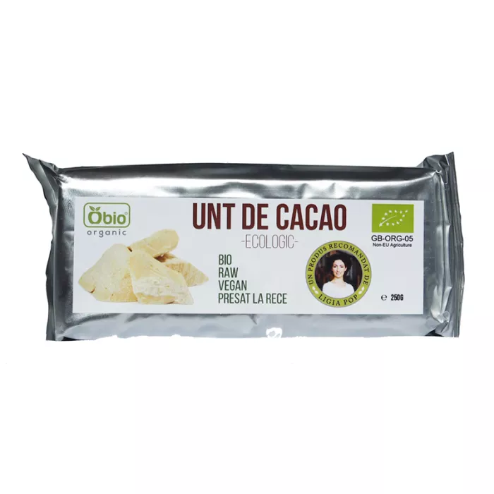Unt de cacao raw criollo bio (250g) Unt de cacao raw criollo bio (250g)