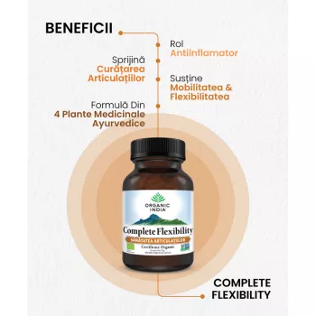 Complete Flexibility - sanatatea articulatiilor (60 capsule), Organic India