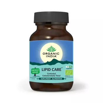 Lipid Care - controlul colesterolului total (60 capsule), Organic India Lipid Care - controlul colesterolului total (60 capsule), Organic India