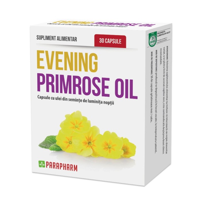Quantumpharm, Evening Primose (Ulei din seminte de luminita noptii) (30 capsule) Quantumpharm, Evening Primose (Ulei din seminte de luminita noptii) (30 capsule)