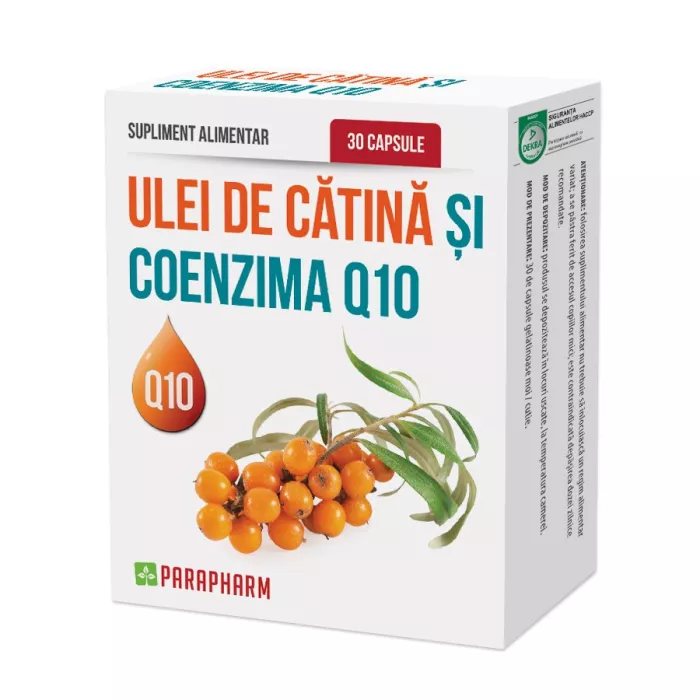 Quantumpharm, Ulei de catina cu coenzima Q10 (30 capsule) Quantumpharm, Ulei de catina cu coenzima Q10 (30 capsule)