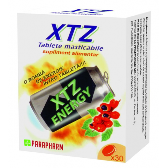 Quantumpharm, XTZ (tablete masticabile energizante) (30 capsule) Quantumpharm, XTZ (tablete masticabile energizante) (30 capsule)