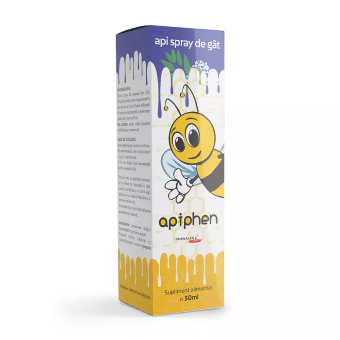 Apiphen Api Spray de gat (30 ml), Phenalex Apiphen Api Spray de gat (30 ml), Phenalex
