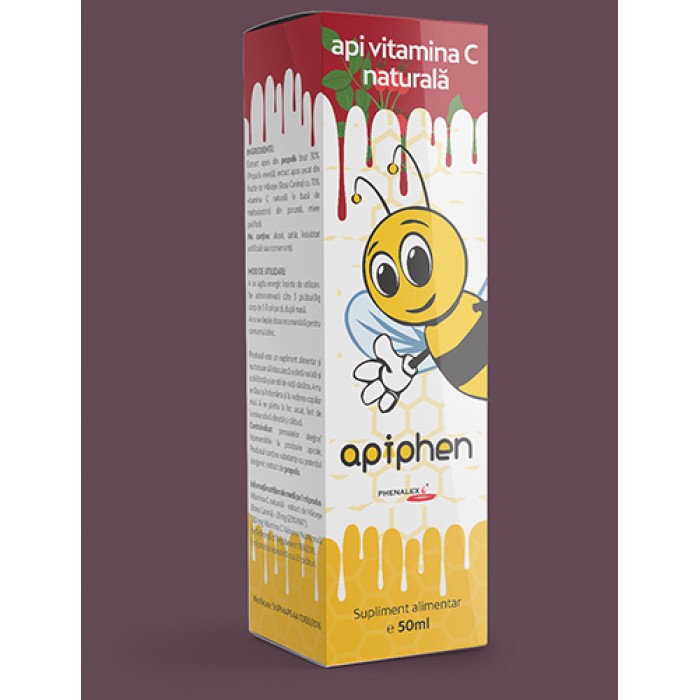 Apiphen Api Vitamina C Naturala (50 ml), Phenalex Apiphen Api Vitamina C Naturala (50 ml), Phenalex