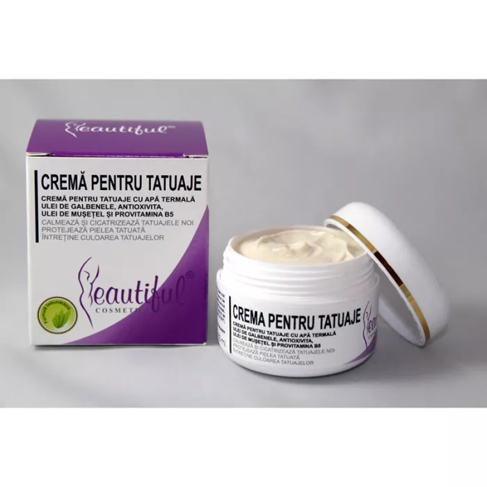 Crema pentru tatuaje (50 ml), Beautiful Cosmetics Crema pentru tatuaje (50 ml), Beautiful Cosmetics