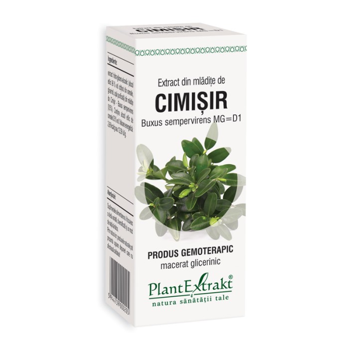 Extract din mladite de cimisir - Buxus Sempervirens MG=D1 (50 ml), Plantextrakt Extract din mladite de cimisir - Buxus Sempervirens MG=D1 (50 ml), Plantextrakt