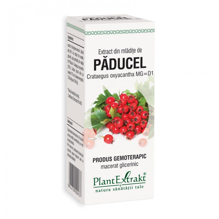Extract din mladite de paducel - Crataegus Oxyacantha MG=D1 (50 ml), Plantextrakt Extract din mladite de paducel - Crataegus Oxyacantha MG=D1 (50 ml), Plantextrakt