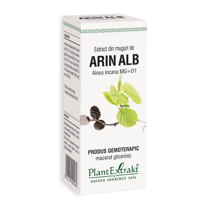 Extract din muguri de arin alb - Alnus Incana MG=D1 (50 ml), Plantextrakt Extract din muguri de arin alb - Alnus Incana MG=D1 (50 ml), Plantextrakt