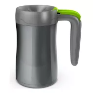 Cana termos din otel inoxidabil cu pereti dubli Contigo Fulton 470 ml gunmetal grey