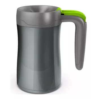 Cana termos din otel inoxidabil cu pereti dubli Contigo Fulton 470 ml gunmetal grey Cana termos din otel inoxidabil cu pereti dubli Contigo Fulton 470 ml gunmetal grey